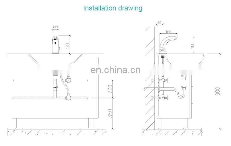 Bathroom cold and hot water automatic sensor water mixer