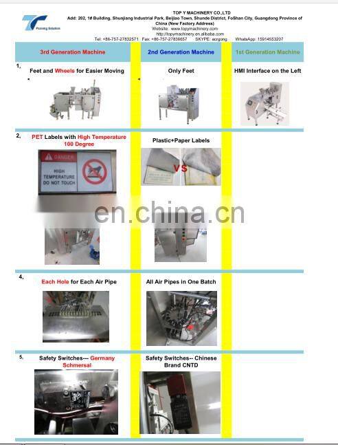 High Quality Mini Premade Valve Bag Packing Machine Blue TRC300 for Coffee Beans and Powder