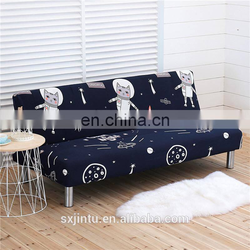 L Shape Protective Home Stretch Sofa Covers Bed Cover Futon Slipcover Full Folding Elastic Armless Sofa Protector Cover