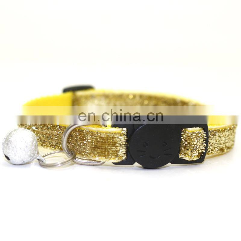 Wholesale Manufacturer Adjustable Soft High Quality Nylon Luxury Custom Pet Dog Collar For Dog With Bell Dog Collar