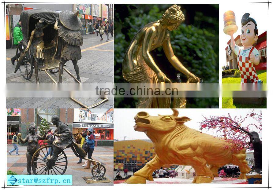 High-strength fiberglass statue