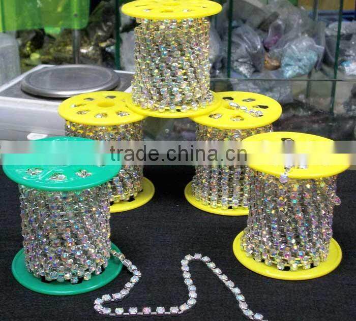 0127L China factory rhinestone cup chain, cup chain rhinestone;High Quality accessories dresses rhinestone cup chain