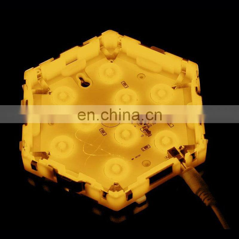 2020 amazon DIY hexagon light electronics touch sensor wall decorative hexagon honeycomb Quantum led modular light