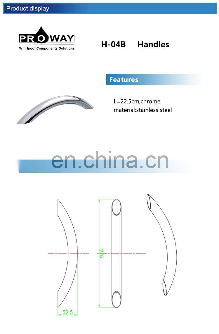 Free Standing Glass Bathtub Bath Tub Grab Bar Stainless Steel Bathtub Handle