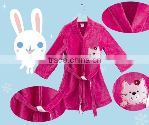 Promotion cute cat designed bath towel for girl