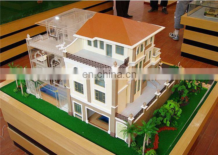 Double floor villa house model, Modern architectural scale models