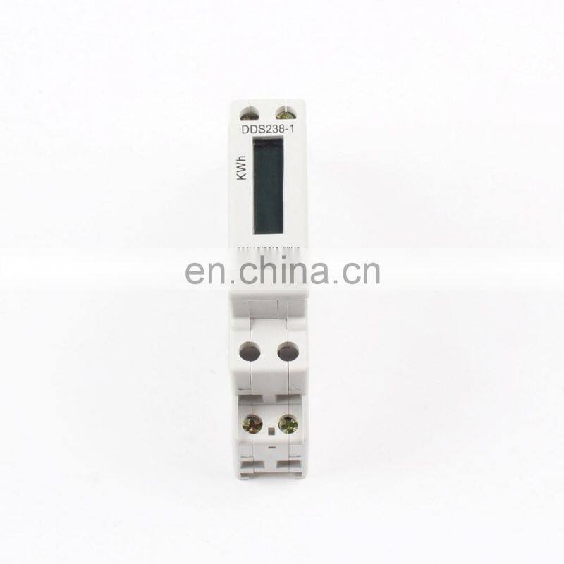 DDS238-1 Single Phase Din Rail Digital Electric Energy KWH Meter LCD 220V 50HZ Single Phase Pole Din Rail KWH Watt Hour meter