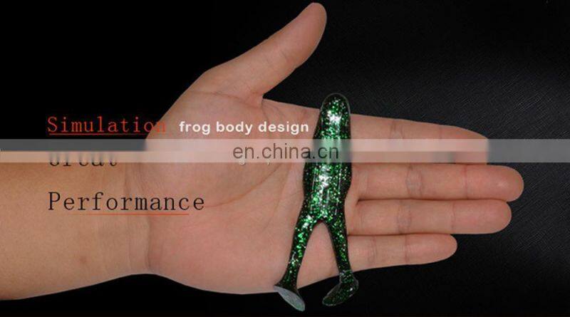 Amazon 9 Colors Choice 105mm 13g Artificial Bait Llastic Lure 2pcs/lot Leurre Souple Rayfrog Black Fish Killing Soft Bait