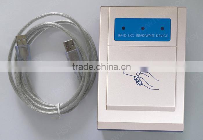 HSY-U181W Power on USB cable Desktop simple driver USB emv smart card reader and writer