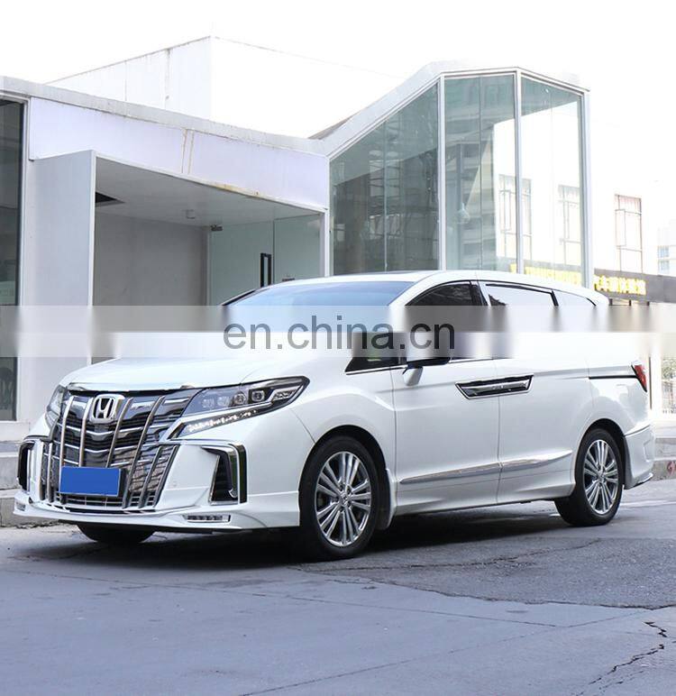 Runde Car Modification PP Material Spider Man Style Front Bumper Front Grille Suitable For 2015-2020 Honda Odyssey Body Kit