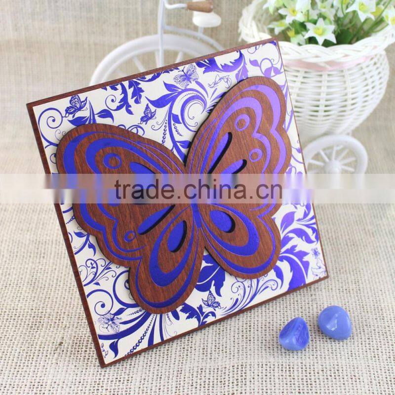 Top Quality Animal Theme Royal Butterfly Wedding Invitation Card Stock