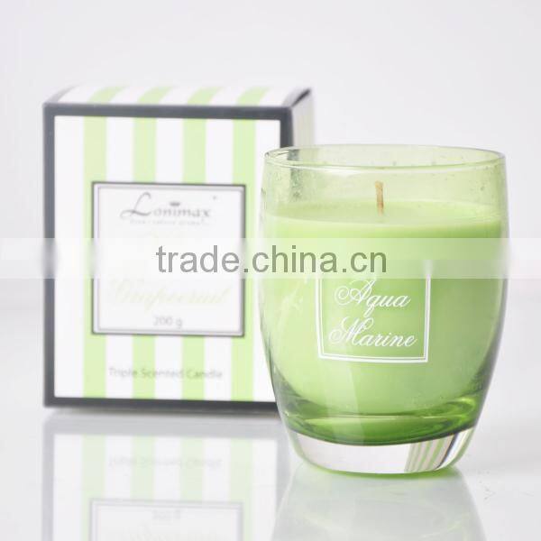200G Scented Candle in Glass Jar ,Home Decorative wax candle, gift set SA-1894