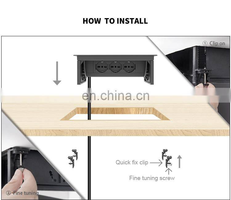 Power box with Italian sockets and Schuko sockets