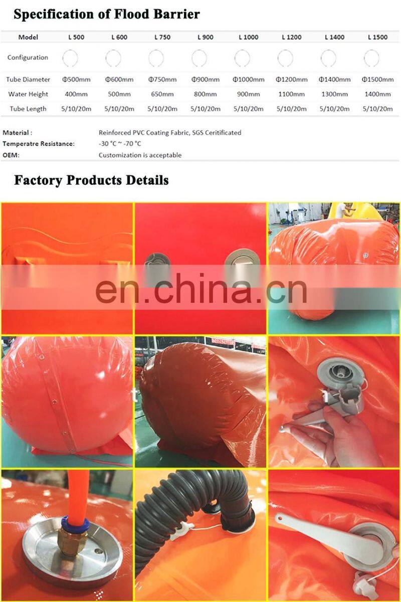 Inflatable Flood Barrier Inflatable Water Flood Water Barriers Traffic Flood Barriers