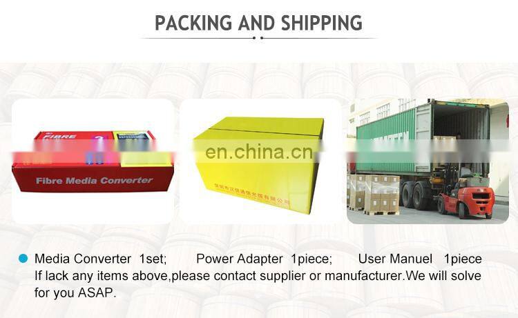 Hanxin 19 years manufactory supply 4 8 16 port fiber optic media converter