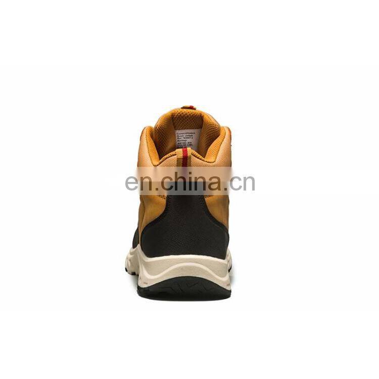 Outdoor new faux leather upper outdoor waterproof trekking shoes
