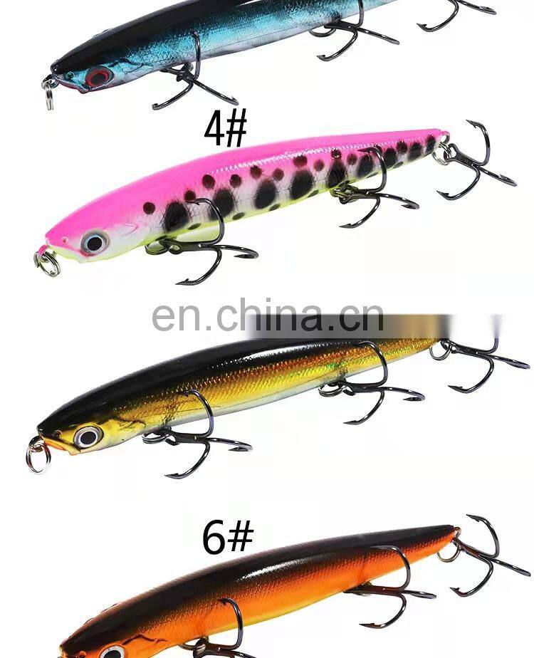 Byloo fishing lure hooks top water broke back #6 perch big game lure bait fishing equipment 80grs