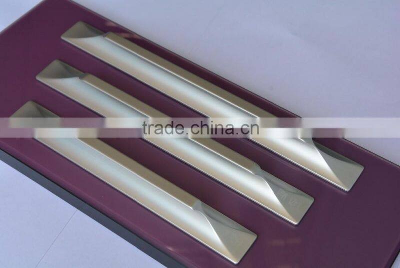 new design frosted silver anodizing aluminium door kitchen cabinet handle