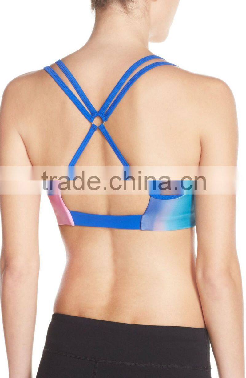 Newest high quality women sexy sports bra fitness yoga bra