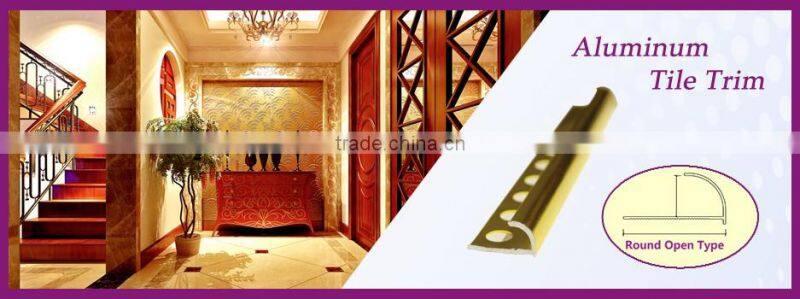 Home decorated avoid perforate anodize surface treatment aluminum metal tile trim