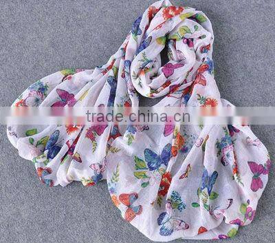 New design fashion autumn lady polyester scarf
