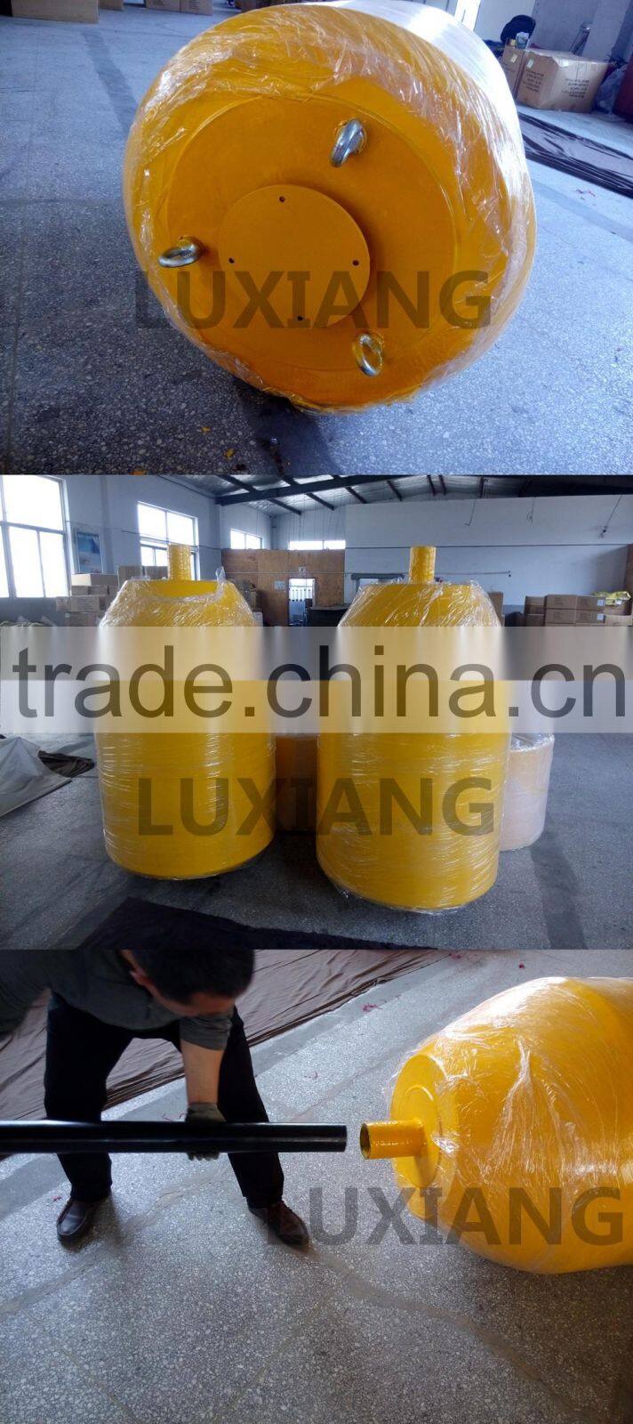 luxiang brand Offshore marine Polyurethane foam filled mooring Buoy