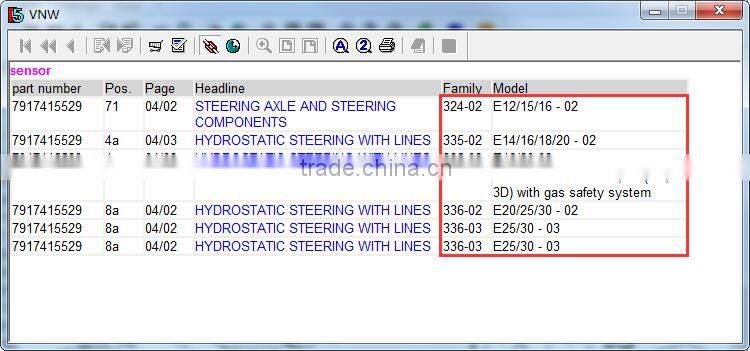 sensor 7917415529 spare part for Linde forklift truck 335 336