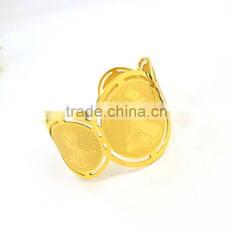 new products 2016 saudi gold jewelry hot selling stainless steel bangle