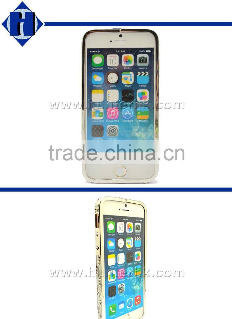 Beautiful Aluminum Bumper Diamond Case For iPhone6