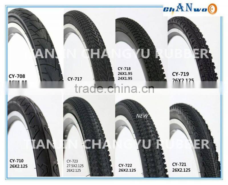 bicycle parts/black and coloured bicycle tire 20 22 24 for sale