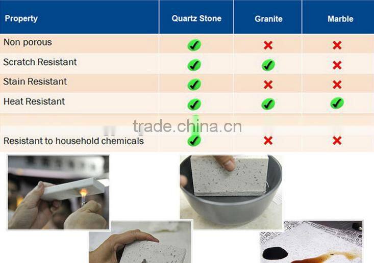 bathroom counter top/quartz table tops/solid surface quartz counter tops