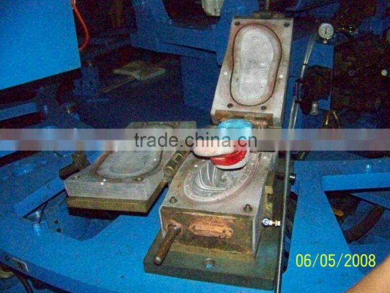 Double colors Air- blow shoe injection machine