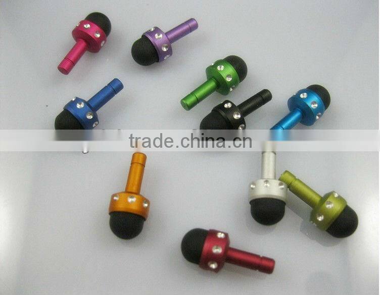 mini stylus touch screen penwith 3.5mm dust plug
