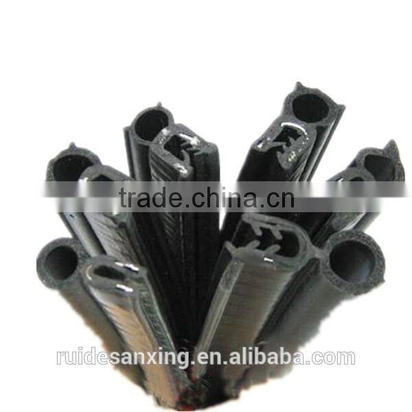 EPDM car window and door rubber strip with metal insert