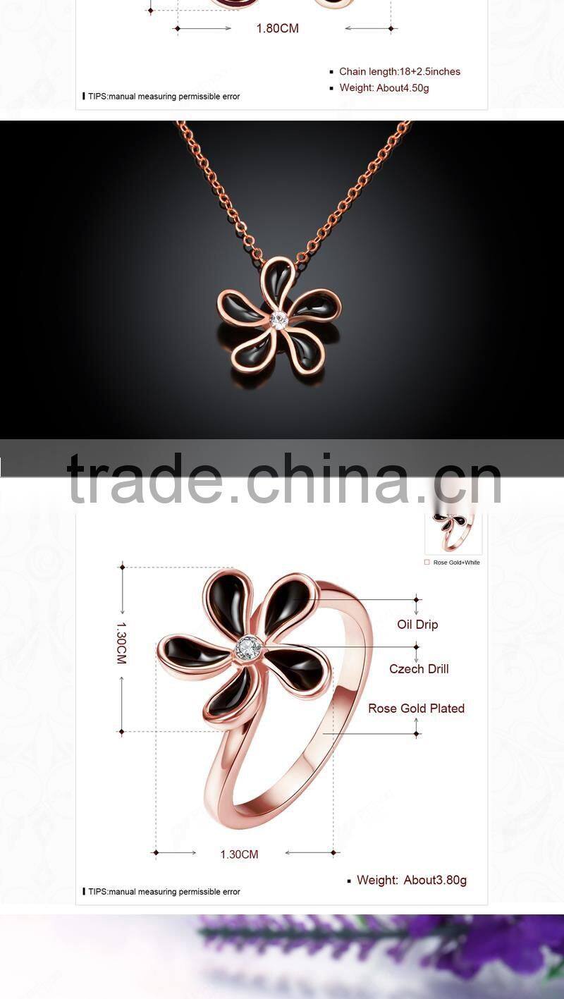 Attractive design jewelry 18K Gold Plating Jewelry Set