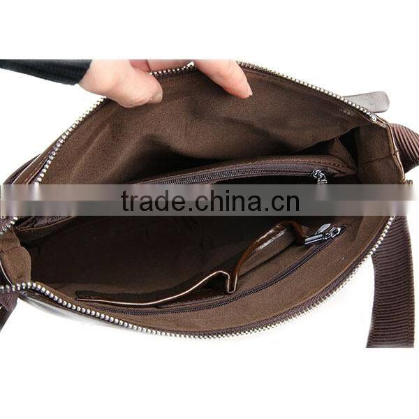 Cheap high quality lightweight men's leather kids briefcase