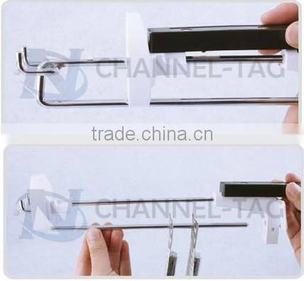 Economy EAS hook display tag wall hook tag slat wall hook lock