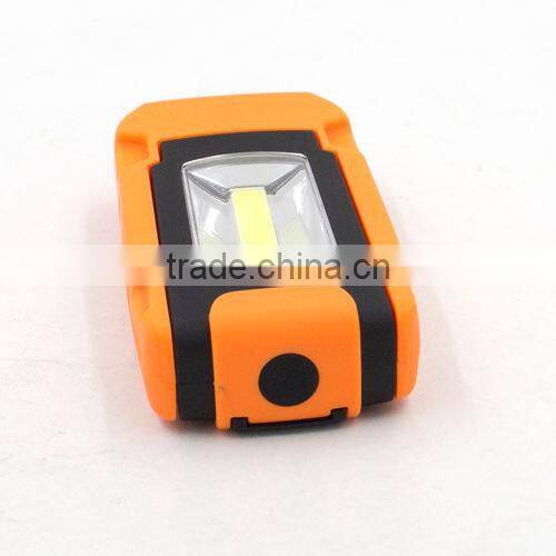Bright COB Working Flashlight With Magnet And Hook Powered by AAA Battery