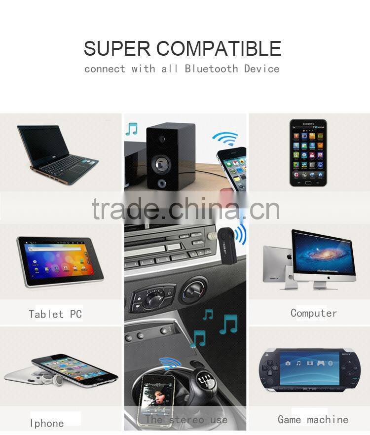 Wireless Audio Bluetooth Music Receiver for Cell phone and computer,3.5mm Audio Cable Bluetooth Music Receiver