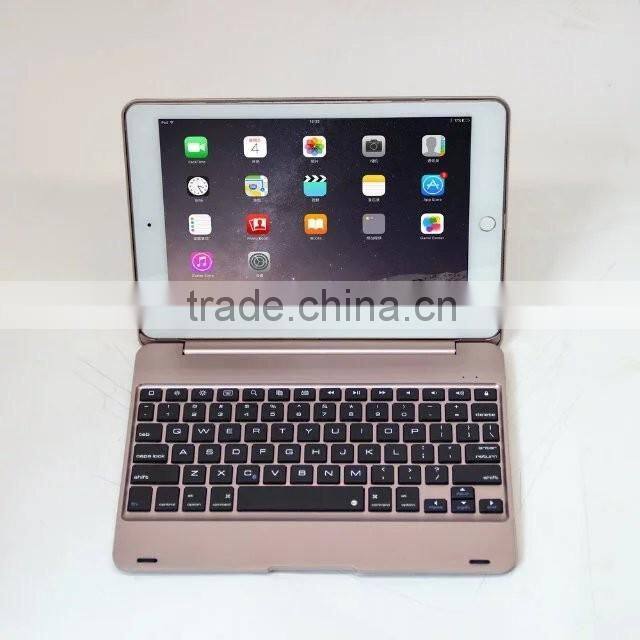 Bluefinger Factory supply clamshell Bluetooth keyboard case for newest iPad Pro&iPPAD Air 2 with coloreful protective case