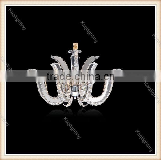 Factory-outlet Luxury Big Crystal led Chandeliers Exquisite carft Clear K9 Modern Pendant Hanging Light for villa, hotel, hall
