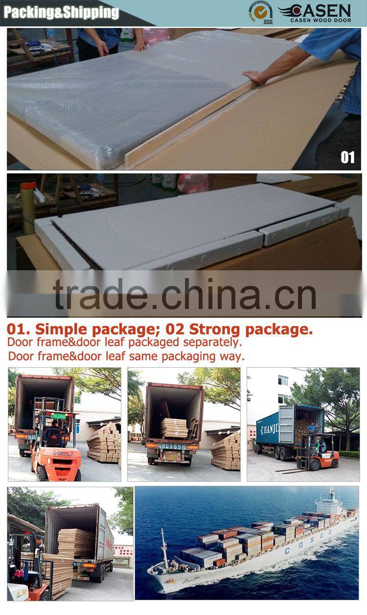 best selling bright color teak wood front door design