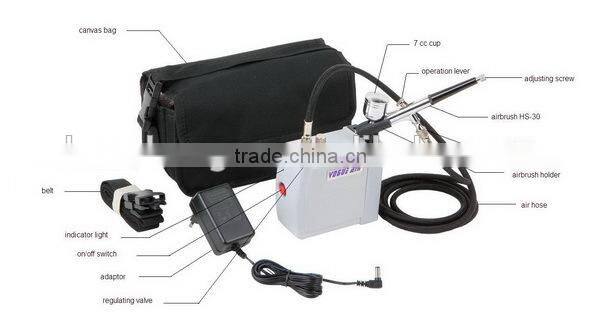 HS08AC-SKC nail art air brush machine kit