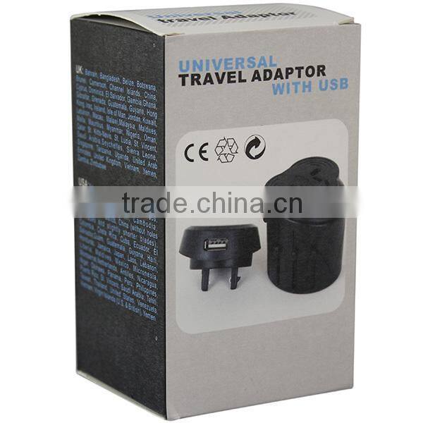 Worldwide International Power Adapter Wall Charger with US EU UK AU Plugs