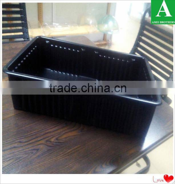 Clear blister PVC plastic package of vacuum thermoformed