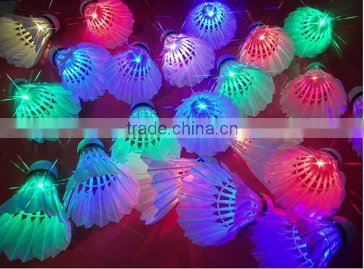 Colorful LED Shuttlecock Badminton for outdoor fun