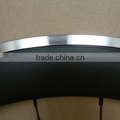 23mm width carbon alloy wheels clincher 60mm depth Aluminum braking surface carbon wheels