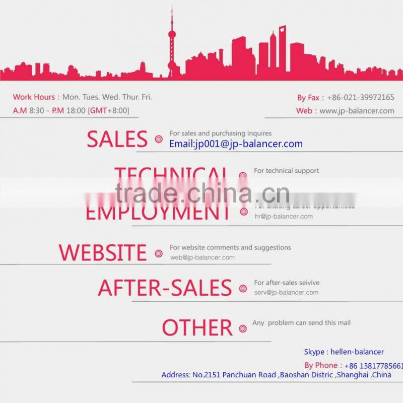 Balancing machine for centrifuge fan