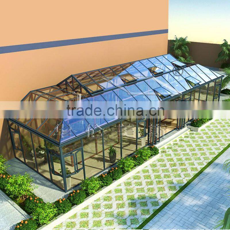 2016 novel design & high quality glass house