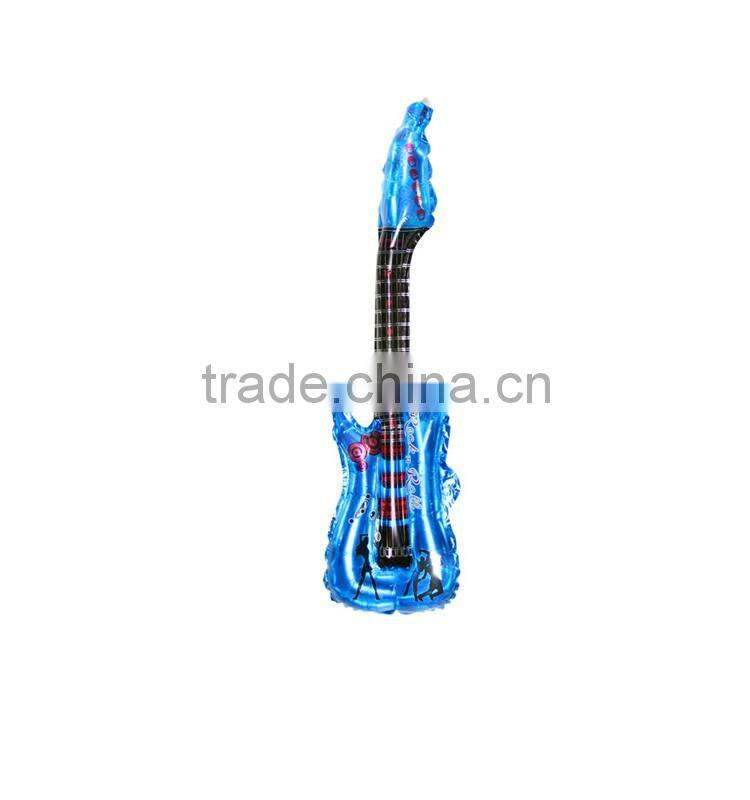 PVC inflatable guitar for kids, full printing kids' small inflatable guitar